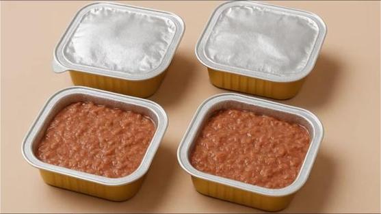 80g宠物肉泥猫罐头灌装封口机精准灌装,密封严实不漏料宠物食品工厂