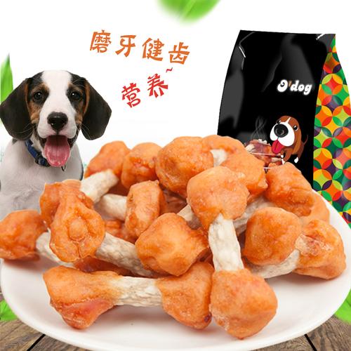 傲宠狗狗零食磨牙棒鸭肉哑铃500g 泰迪金毛狗粮宠物食品